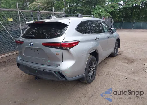 2020 Toyota Highlander Hybrid Le z USA, uszkodzony, nr VIN 5TDBBRCH9LS505383